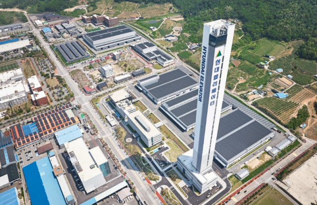 현대엘리베이터 아산타워 준공 사진현대엘리베이터 