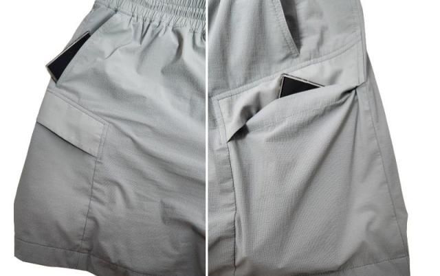 블랙야크의 여성 아이스 프레쉬 A 반바지 넉넉한 크기의 주머니가 양쪽에 두개씩 있어서 소지품을 보관하기 편하다 사진조현미 기자