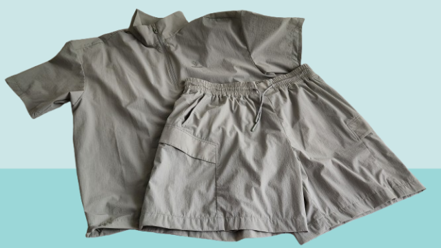 블랙야크의 아이스 프레쉬ICE FRESH A 집업 반팔티와 반바지 사진조현미 기자