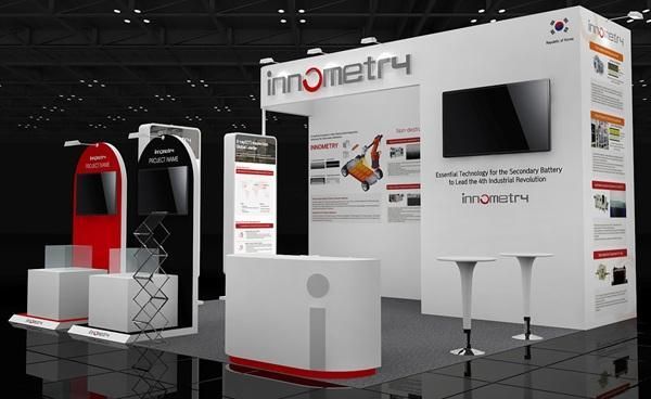 이노메트리 더 배터리쇼 2025 부스 조감도 사진이노메트리