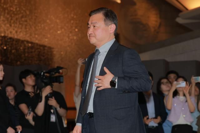 노태문 삼성전자 DX부문장 직무대행 사장이 30일 오후 서울 중구 신라호텔에서 열린 2025 삼성호암상 시상식에 참석하고 있다사진아주경제DB