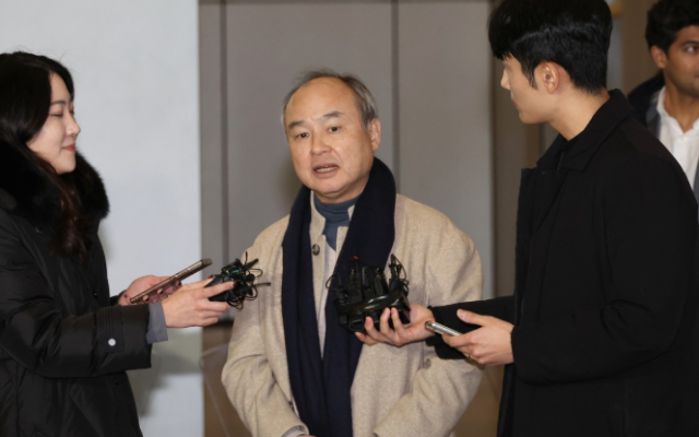 손정의손 마사요시 소프트뱅크그룹 회장 사진연합뉴스