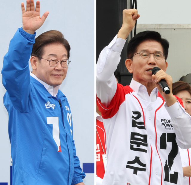 이재명 더불어민주당 대통령 후보좌와 김문수 국민의힘 대통령 후보우 사진 연합뉴스