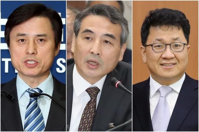 조은석 전 감사원장 직무대행왼쪽부터 민중기 전 서울중앙지방법원장 이윤제 명지대 교수 등 3인 사진연합뉴스