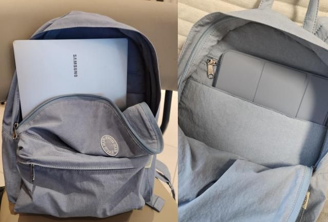 아비에무아 뚜또 미니 백팩 내부 모습 11인치 노트북을 넣어도 될 정도로 넉넉하고 내부 포켓은 아이패드를 넣기에 좋다 사진조현미 기자 hmchoajunewscom 