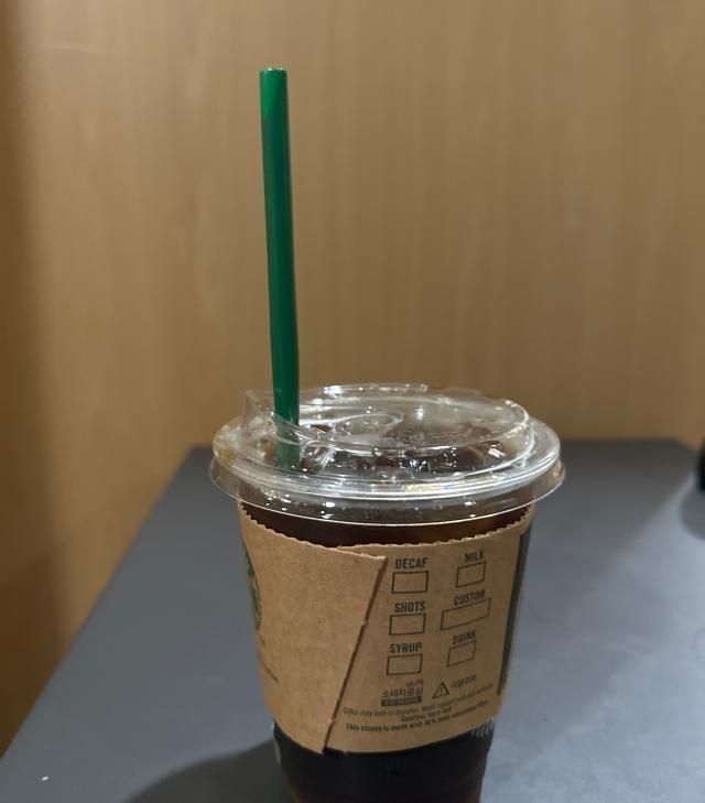 스타벅스 플라스틱 빨대 사진정세희 기자