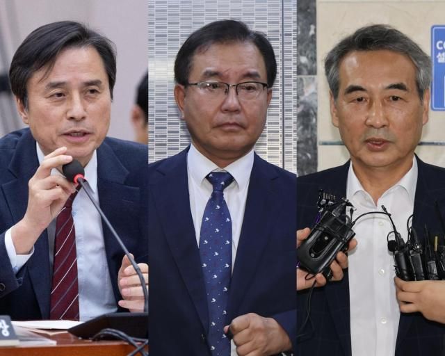 왼쪽부터 조은석 내란 특검 이명현 채해병 특검 민중기 김건희 특검 사진유대길 기자·연합뉴스