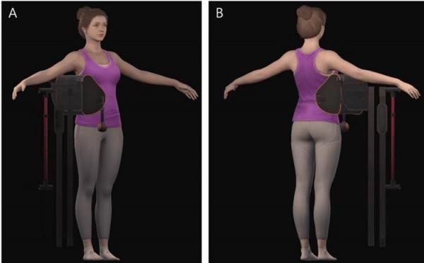 재활동작 아바타가 어깨 회전근개 수술 후 재활 동작을 선보이고 있다 사진연세사랑병원 제공