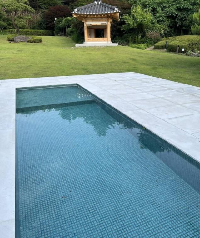 한남동 대통령관저 내 반려동물 수영장으로 추정되는 시설물사진박홍근 더불어민주당 의원 SNS