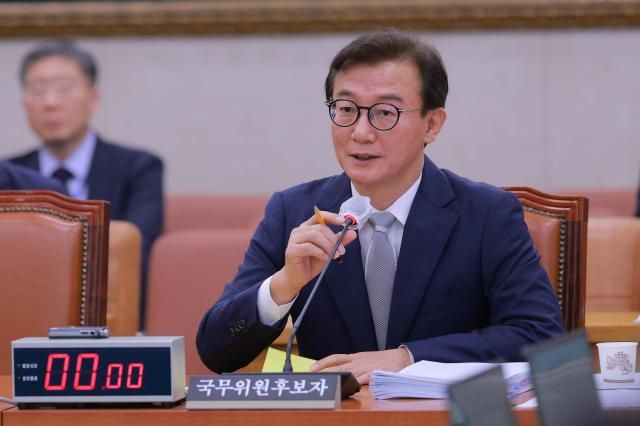 전재수 해양수산부 장관 후보자가 14일 서울 여의도 국회 농림축산식품해양수산위원회에서 열린 인사청문회에서 발언하고 있다 2025714사진유대길 기자 dbeorlf123ajunewscom