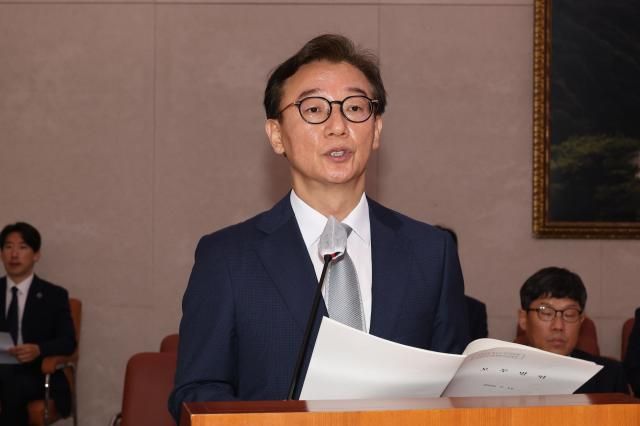 전재수 해양수산부 장관 후보자가 14일 서울 여의도 국회 농림축산식품해양수산위원회 전체회의에서 열린 인사청문회에서 발언하고 있다 사진연합뉴스