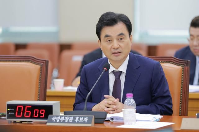 안규백 국방부 장관 후보자가 15일 서울 여의도 국회 국방위원회에서 열린 인사청문회에서 의원 질의에 답변하고 있다 20250715사진유대길 기자 dbeorlf123ajunewscom