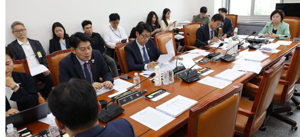 2일 국회에서 과학기술정보방송통신위원회의 정보통신방송법안심사소위원회가 더불어민주당 소속 김현 소위원장 등이 참석한 가운데 열리고 있다 사진연합뉴스