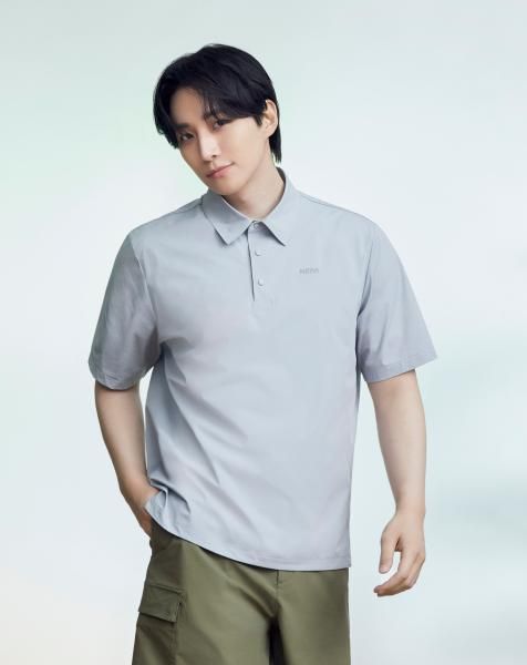 네파 아이스테크쉘 우븐 반팔 폴로 티셔츠 착용 이미지 사진네파