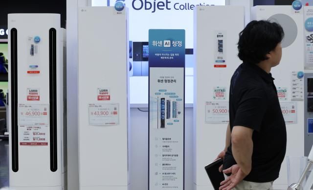 역대급 무더위에 에어컨 판매량이 급증한 가운데 사진연합뉴스