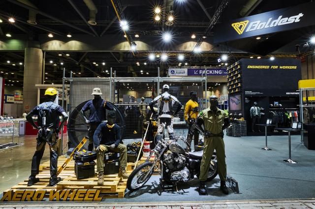 7일 경기 고양시 킨텍스에서 개막한 2025 스마트안전보건박람회의 코오롱인더스트리FnC부문 볼디스트 홍보 부스 사진코오롱FnC