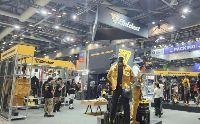 코오롱인더스트리FnC부문의 워크웨어 브랜드 볼디스트가 710일 경기 고양시 킨텍스에서 열리는 2025 스마트안전보건박람회에 참가한다 사진은 볼디스트 홍보 부스 사진조현미 기자 hmchoajunewscom