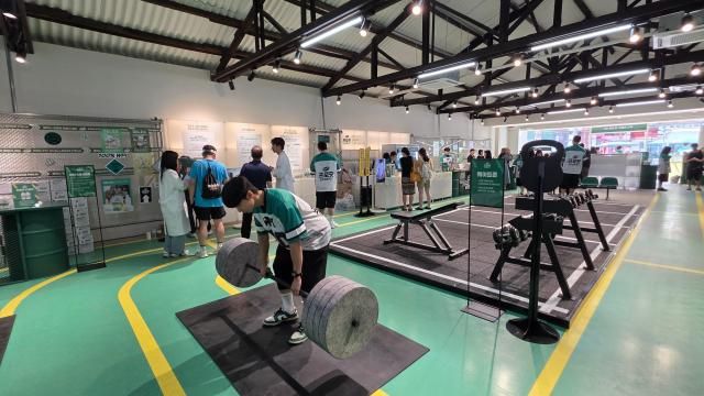 매일헬스뉴트리션이 9일부터 10일까지 서울 성수동에서 운영한 셀렉스 프로핏 팝업 짐 현장 사진김현아 기자