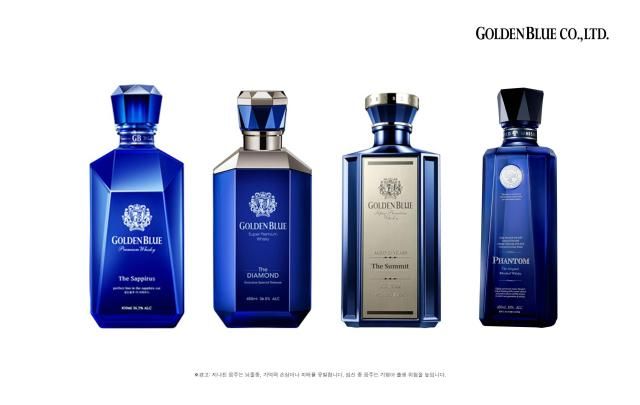 왼쪽부터 골든블루 더 사피루스·더 다이아몬드·더 서밋 팬텀 디 오리지널 사진골든블루 