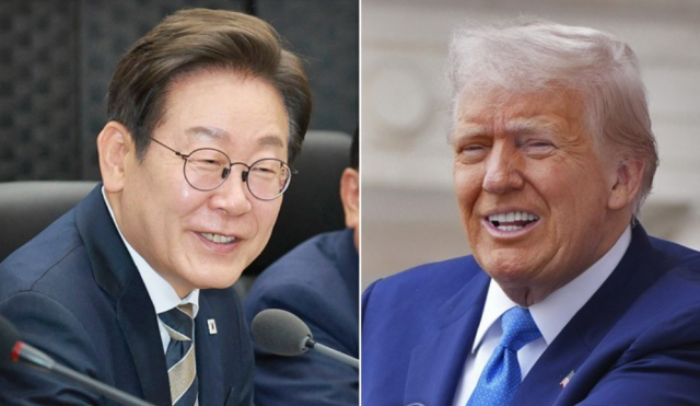 이재명 대통령왼쪽과 도널드 트럼프 미국 대통령 사진연합뉴스