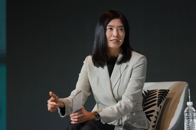 정신아 카카오 대표가 4일 오전 서울 중구 더 플라자 호텔 서울에서 열린 카카오 미디어데이에서 발언하고 있다 20250204사진유대길 기자 