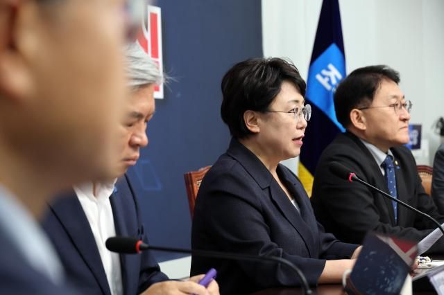 13일 서울 여의도 국회에서 열린 조국혁신당 끝까지 간다 특별위원회 회의에서 김선민 대표 권한대행이 발언하고 있다 사진연합뉴스