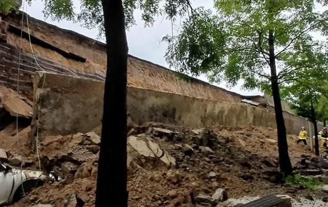 오산 옹벽 붕괴 사고 현장 사진경기도소방재난본부