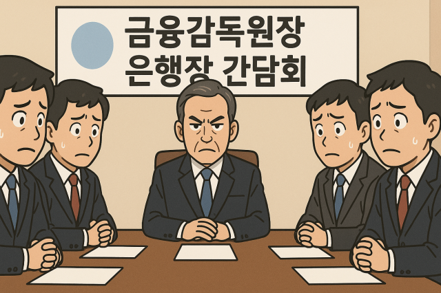 은행장 간담회 사진챗GPT