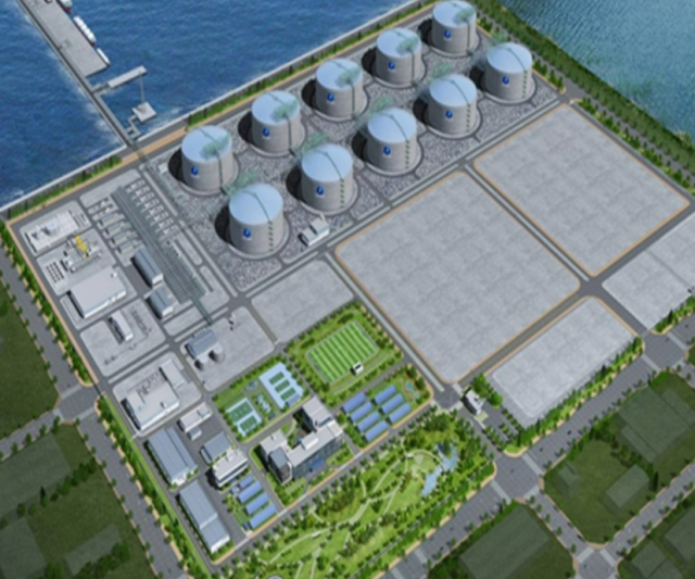 당진 LNG 생산기지 조감도 사진두산에너빌리티
