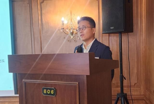 이지효 파두 대표가 27일 서울 종로구 클럽806에서 기자간담회를 열고 사업 비전에 대해 설명하고 있다 사진파두 