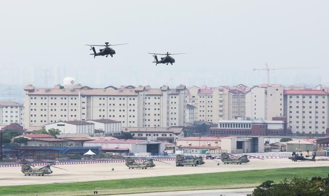 미 육군의 해외 기지 중 최대 규모로 알려진 경기도 평택시 캠프 험프리스 모습 사진연합뉴스
