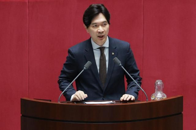 박성훈 국민의힘 국회의원이 지난해 12월 10일 오후 서울 여의도 국회에서 열린 본회의에서 토론을 하고 있다 20241210사진유대길 기자 dbeorlf123ajunewscom