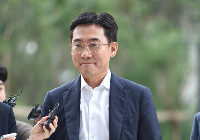 조영탁 IMS모빌리티 대표가 지난 20일 조사를 받기 위해 김건희 여사 관련 의혹을 수사하는 민중기 특별검사팀으로 출석한 모습 사진연합뉴스