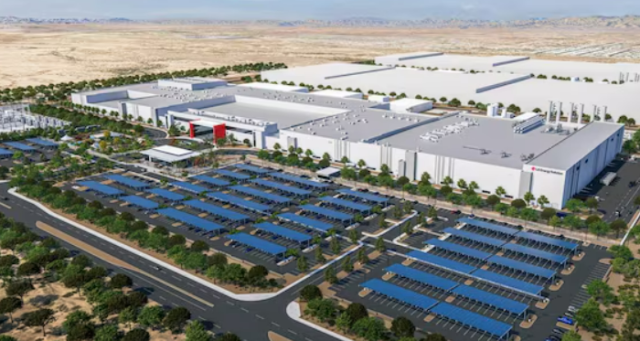 LG에너지솔루션 미국 애리조나주 46시리즈 원통형 및 리튬인산철LFP 에너지저장장치ESS 배터리 생산 공장 조감도 사진-LG에너지솔루션 