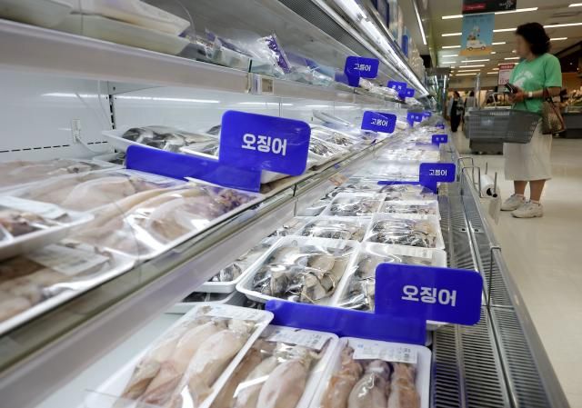 서울의 한 대형 마트 수산물 코너 모습 사진연합뉴스