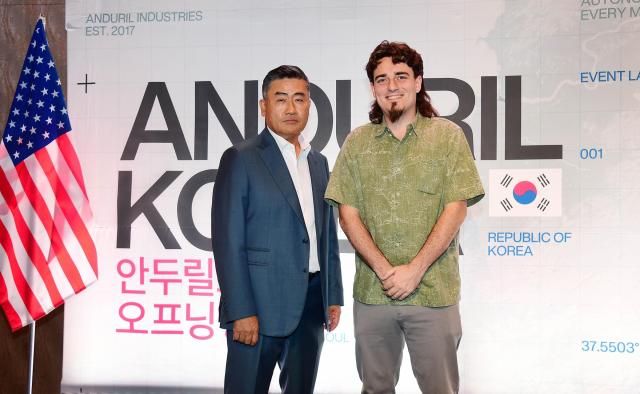  존 킴 안두릴코리아 대표와 팔머 럭키 안두릴 창립자