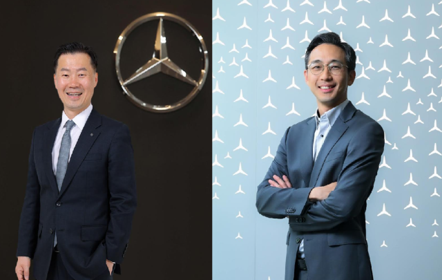 이상국 디지털 마케팅 및 커뮤니케이션 부문 총괄 부사장좌김은중 메르세데스-벤츠 코리아 제품 및 세일즈 부문 총괄 부사장우