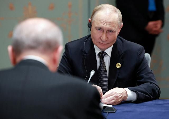 블라디미르 푸틴 러시아 대통령이 1일 중국 톈진에서 개최된 상하이협력기구에 참석했다사진연합뉴스