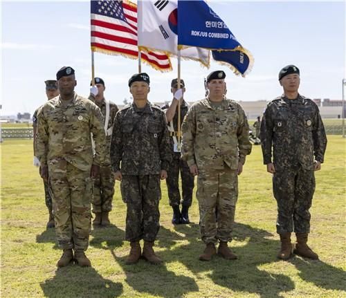 김성민 한미연합군사령부 부사령관 취임식 사진주한미군 사령부