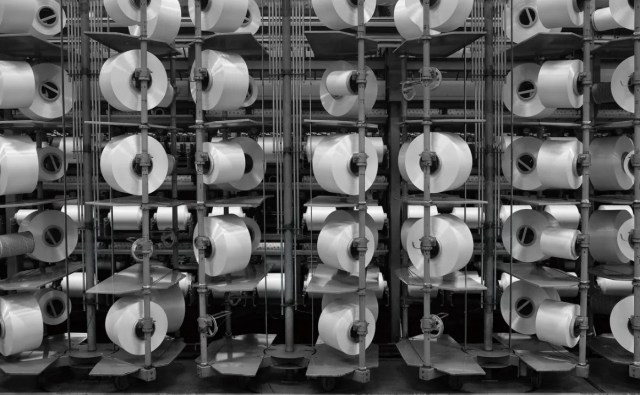 효성티앤씨 구미공장에서 생산되고 있는 친환경 섬유 리젠 폴리에스터사진효성티앤씨