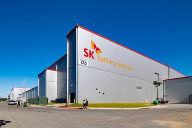 SK온 미국 조지아 공장 전경 사진SK온 