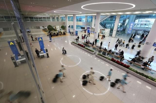 인천국제공항 제2터미널 입국장 모습사진연합뉴스