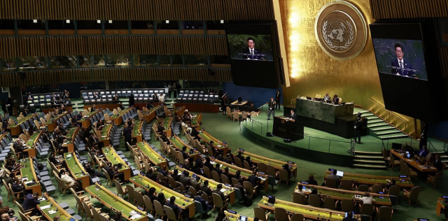 이재명 대통령 유엔 기조연설 사진연합뉴스