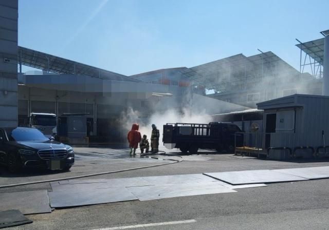 안전 조치 중인 소방 당국 사진김포소방서