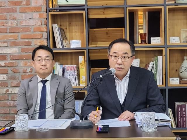 이상모 도 산업육성과장우기자 간담회 모습사진허희만기자