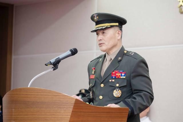 박정훈 국방부 조사본부장이 지난 15일 취임식에서 발언하고 있다 사진국방부 조사본부 