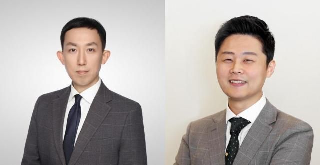 왼쪽부터 채성원 이랜드그룹 유통BG 대표이사 황성윤 이랜드그룹 식품BG 대표이사 사진이랜드그룹