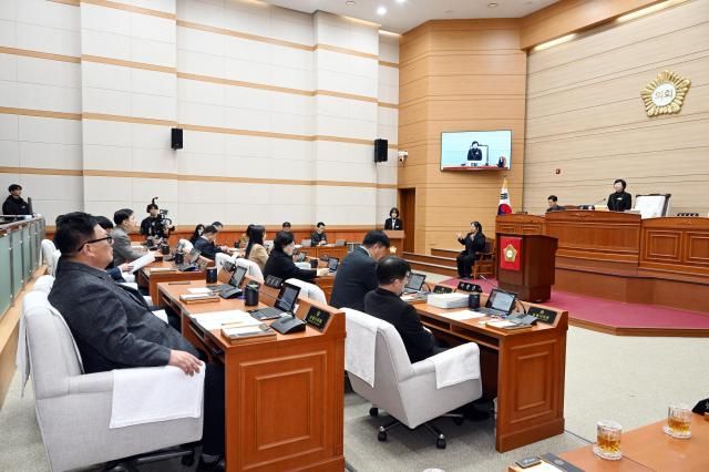 제272회 임시회 개회식 모습사진보령시의회