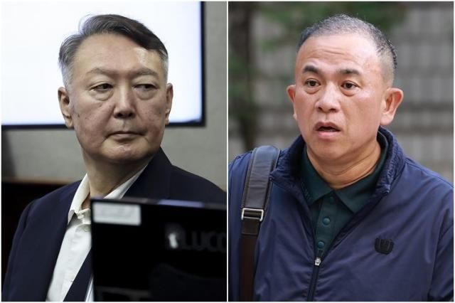 윤석열 전 대통령왼쪽과 정치브로커 명태균 씨 사진연합뉴스