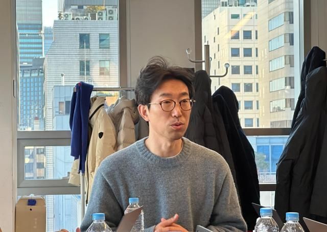 박대성 노션코리아 지사장은 28일 오전 서울 강남구 노션코리아 본사에서 열린 노션 AI 미디어 워크샵에서 발표하고 있다 사진박진영 기자